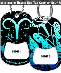 Budget 😉 Bars 🐶 Dog Tag Bottle Opener - Zodiac Sign - Aries 👏