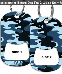 Best reviews of 👏 Bars 🦮 Dog Tag Bottle Opener - Blue Camo 🎁