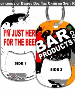 Promo ❤️ Bars 🐶 Dog Tag Bottle Opener - BPC Promo - For The Beer 🛒