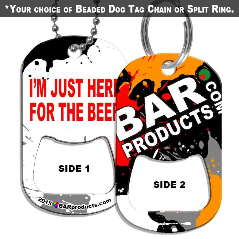 Promo ❤️ Bars 🐶 Dog Tag Bottle Opener - BPC Promo - For The Beer 🛒 1 Promo ❤️ Bars 🐶 Dog Tag Bottle Opener - BPC Promo - For The Beer 🛒