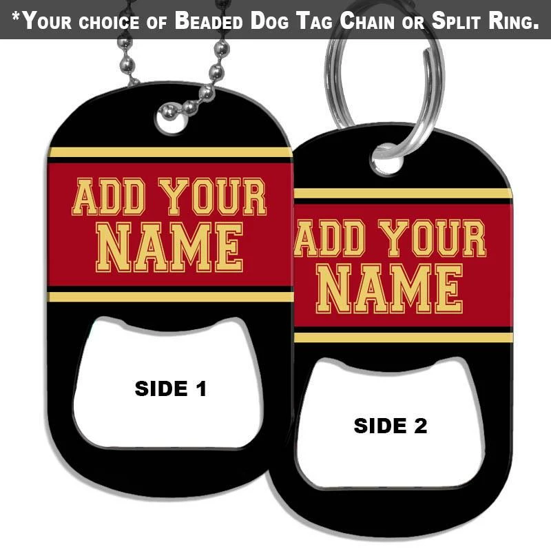 Hot Sale โ๏ธ Bars Add Your Name - ๐ถ Dog Tag Openers - Sports Teams (Several Team Color Options) ๐ 6 Hot Sale โ๏ธ Bars Add Your Name - ๐ถ Dog Tag Openers - Sports Teams (Several Team Color Options) ๐ - Image 6