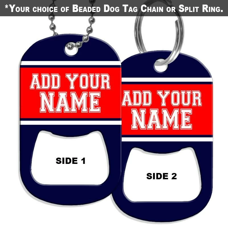 Hot Sale โ๏ธ Bars Add Your Name - ๐ถ Dog Tag Openers - Sports Teams (Several Team Color Options) ๐ 7 Hot Sale โ๏ธ Bars Add Your Name - ๐ถ Dog Tag Openers - Sports Teams (Several Team Color Options) ๐ - Image 7