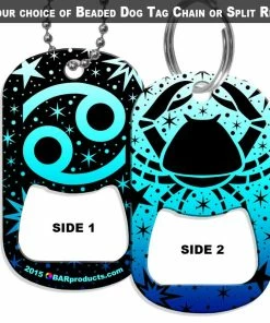 Best reviews of 🤩 Bars 🐕 Dog Tag Bottle Opener - Zodiac Sign - Cancer 🌟