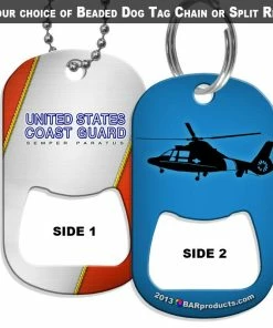 Best Sale ⌛ Bars 🐕 Dog Tag Bottle Opener - Military Line - Coast Guard 🧨