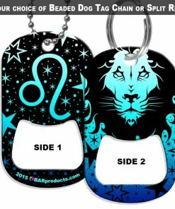Top 10 🧨 Bars 🐕 Dog Tag Bottle Opener - Zodiac Sign - Leo 😍