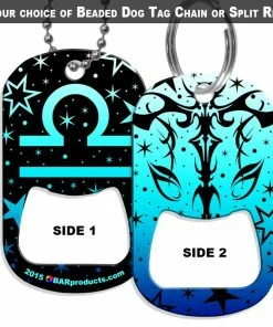 Best Sale 😉 Bars 🦮 Dog Tag Bottle Opener - Zodiac Sign - Libra 😉