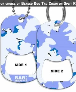 Hot Sale 👏 Bars 🐶 Dog Tag Bottle Opener - Light Blue Camo 🤩