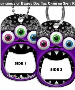 Brand new 🎉 Bars 🦮 Dog Tag Bottle Opener - Three Eyed Tony 👍