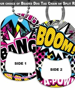 New 🎉 Bars 🐕 Dog Tag Bottle Opener - Pop Art 🔔