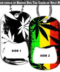 Top 10 ⌛ Bars 🦮 Dog Tag Bottle Opener - Rasta 🔔