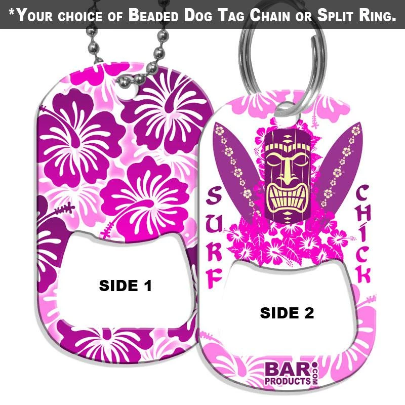 Best Pirce 🔥 Bars 🐶 Dog Tag Bottle Opener - Surf Chick 💯 1 Best Pirce 🔥 Bars 🐶 Dog Tag Bottle Opener - Surf Chick 💯