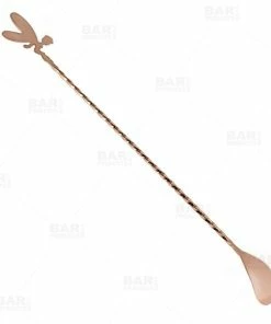Hot Sale 🔥 Bars BarConic® Cocktail Fairy Bar Spoon - Copper Plated - 30cm 😍 -Bars Sales Shop fairy tip copper bar spoon bpc 4 800x