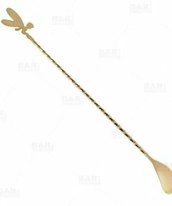 Brand new 🛒 Bars BarConic® Cocktail Fairy Bar Spoon - Gold Plated - 30cm ⌛ -Bars Sales Shop fairy tip gold bar spoon bpc 4 800x