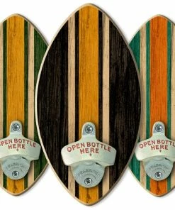 Budget ⭐ Bars Football Wall-Mounted Wooden Plaque Bottle Openers - Several Team Color Options 🛒