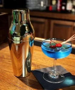 New 🔥 Bars BarConic® French Style Gold Plated Cocktail Shaker (2 Piece) - 20 Ounce ⌛ -Bars Sales Shop french style 2 piece cocktail shaker gold 800x