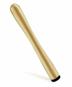 Promo ⌛ Bars BarConic® Gold Plated Muddler W/ Black Serrated Tip 👏