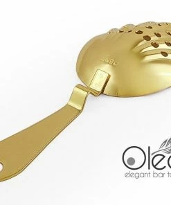 Coupon ❤️ Bars Olea™ Shell Julep Cocktail Strainer (Gold Plated) 🥰 -Bars Sales Shop gold plated shell strainer olea bpc 4 800x