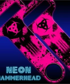 Flash Sale 😀 Bars Biohazard Skull 🔨 HAMMERHEAD™ Bottle Opener 💯 -Bars Sales Shop grunge neon skulls web lbl pink 800x