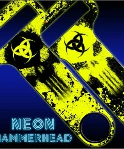 Flash Sale 😀 Bars Biohazard Skull 🔨 HAMMERHEAD™ Bottle Opener 💯 -Bars Sales Shop grunge neon skulls web lbl yellow 800x
