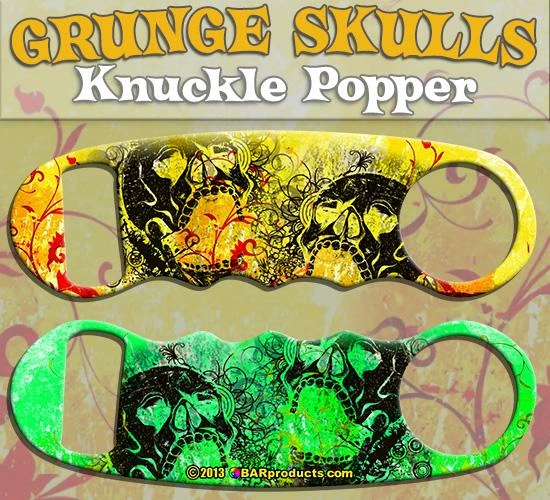 Top 10 🎉 Bars Grunge Skulls Knuckle Popper Opener ✨ 1 Top 10 🎉 Bars Grunge Skulls Knuckle Popper Opener ✨
