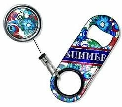 Wholesale 🌟 Bars Add Your Name - Mini Bottle Opener With Retractable Reel - Grungy Floral 🛒 -Bars Sales Shop grungy floral reel opener set 250 800x