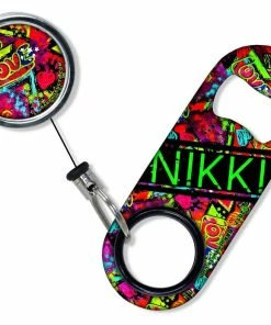 Flash Sale 🌟 Bars Add Your Name - Mini Bottle Opener With Retractable Reel - Grungy Love 🎁