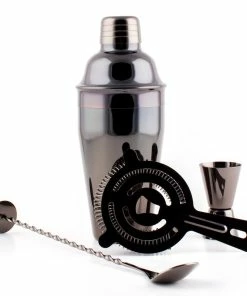 Best Sale ⭐ Bars 4 Piece Bar Set - Gun Metal ✨