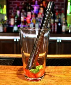 Best reviews of ✔️ Bars BarConic® Gun Metal Muddler - Slim With Black Tenderizer Head 👏 -Bars Sales Shop gunmetal muddler bs 1 800x