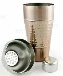 Deals 🎁 Bars Cocktail Shaker - 3 Piece 🔨 Hammered Copper / Stainless Steel - 28 Ounce 🥰 -Bars Sales Shop hammer copper shaker bpc 1 800x