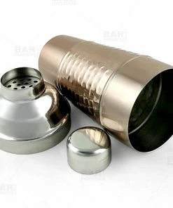 Deals 🎁 Bars Cocktail Shaker - 3 Piece 🔨 Hammered Copper / Stainless Steel - 28 Ounce 🥰 -Bars Sales Shop hammer copper shaker bpc 3 800x