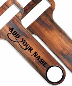 Deals 😍 Bars Customizable 🔨 HAMMERHEAD™ Bottle Opener - Wood Series ❤️ -Bars Sales Shop hammerhead opener add your name wood burnt 800x