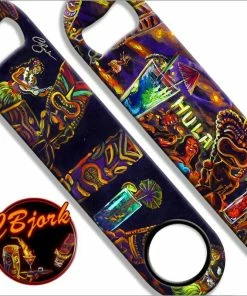 New ✔️ Bars Blue Hula Cocktail Servers Kolorcoat™ Speed Opener ✨