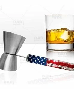 Cheapest 🔥 Bars US Flag Jigger With Printed Handle Design - .75oz X 1.25oz ✨ -Bars Sales Shop jigger printed handle flag bp 1 800x