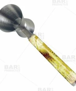 Cheapest 🤩 Bars Gold Grunge Jigger With Printed Handle Design - .75oz X 1.25oz 👍 -Bars Sales Shop jigger printed handle gold grunge bp 800x