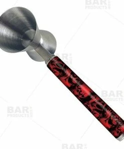 Cheap 🧨 Bars Red Evil Jigger With Printed Handle Design - .75oz X 1.25oz 🤩 -Bars Sales Shop jigger printed handle red evil bp 800x