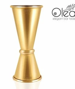 Discount ๐ Bars Oleaโข Gold Plated Japanese Tall Jigger - (1 1/2oz X 1oz) ๐ฏ