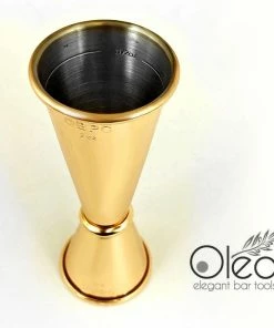Brand new 🛒 Bars Olea™ Gold Plated Japanese Tall Jigger - (1oz X 2oz) 🧨 -Bars Sales Shop jigger tall gold plated 1x2 3 800x