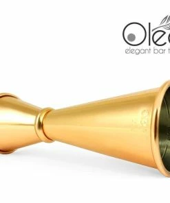 Brand new 🛒 Bars Olea™ Gold Plated Japanese Tall Jigger - (1oz X 2oz) 🧨 -Bars Sales Shop jigger tall gold plated 1x2 4 800x