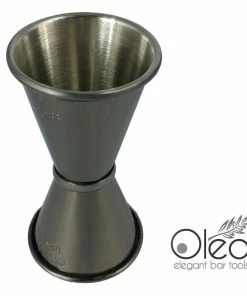 Brand new 😀 Bars Olea™ Gunmetal Plated Japanese Tall Jigger - (1/2oz X 3/4oz) 🔔 -Bars Sales Shop jigger tall gunmetal plated 75x15 3 800x