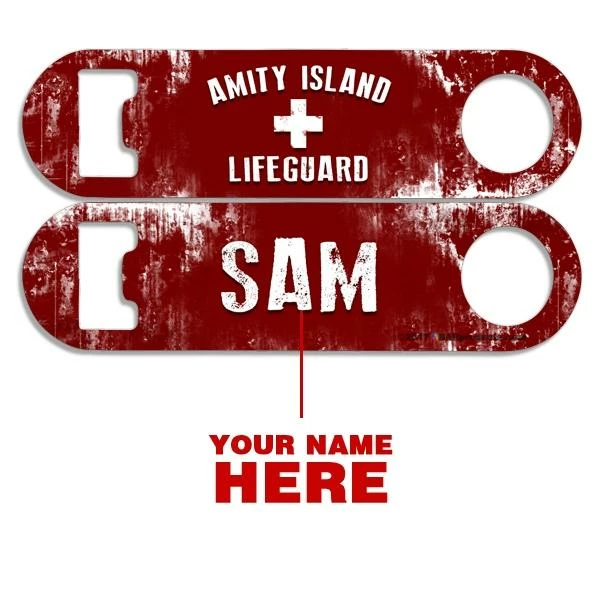 Wholesale 🤩 Bars Add Your Name - Skinny Mini Bottle Opener - Amity Island Lifeguard 😉 2 Wholesale 🤩 Bars Add Your Name - Skinny Mini Bottle Opener - Amity Island Lifeguard 😉 - Image 2