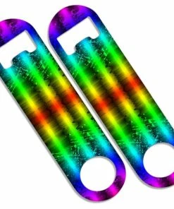 Best deal 💯 Bars Add Your Name - Skinny Mini Bottle Opener - Grunge Rainbow 😍