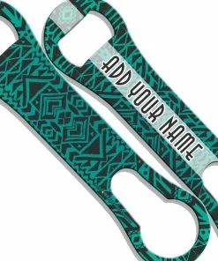 Top 10 ⭐ Bars ADD YOUR NAME V-Rod® Bottle Opener – Boho Aztec 👍 -Bars Sales Shop lg op vr ayn boho v rod template exact boho aztec teal 800x