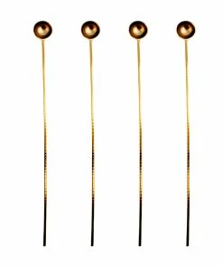 New ⭐ Bars 4 Pack - Long Gold Harper Stir Spoons 🛒