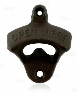 Best Pirce 🛒 Bars "Open Here" Themed Wall Mounted Bottle Opener - Cast Iron 👏
