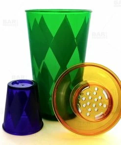 Deals 🎁 Bars Plastic 3-piece Shaker - 16 Oz. - Mardi Gras 🥰 -Bars Sales Shop mardi gras 3p shaker bpc 1 800x