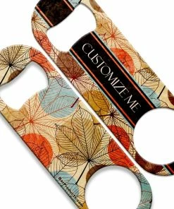 Buy 🔔 Bars CUSTOMIZABLE Speed Bottle Opener - Medium Sized 5 Inch - Autumn Leaves (V3) 🛒