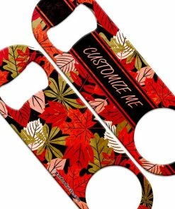 Best Pirce 🧨 Bars CUSTOMIZABLE Speed Bottle Opener - Medium Sized 5 Inch - Autumn Leaves (V4) 😍