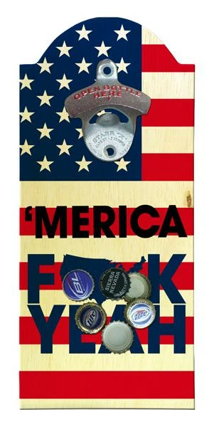 Promo 😍 Bars 'Merica Wooden Bottle Opener With Magnetic Cap Catcher 🥰 2 Promo 😍 Bars 'Merica Wooden Bottle Opener With Magnetic Cap Catcher 🥰 - Image 2