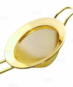 Outlet 🛒 Bars BarConic® Fine Mesh Strainer - Gold Plated 🎁 -Bars Sales Shop mesh strainer gold bpc 800 close up 2 1 800x