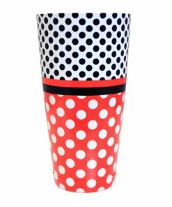 Best Pirce 😀 Bars Printed Cocktail Shaker Tin - Minnie Mouse Polka Dots - 28 Ounce Weighted ✔️